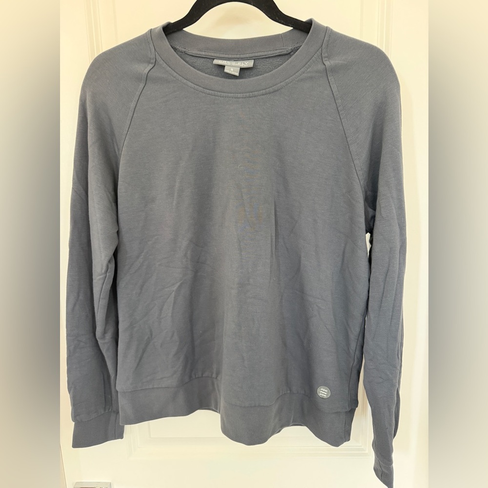 Free Fly Gray Crewneck Sweater